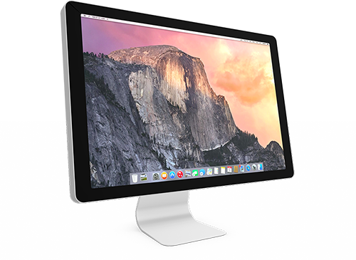 Desktop computer illustration