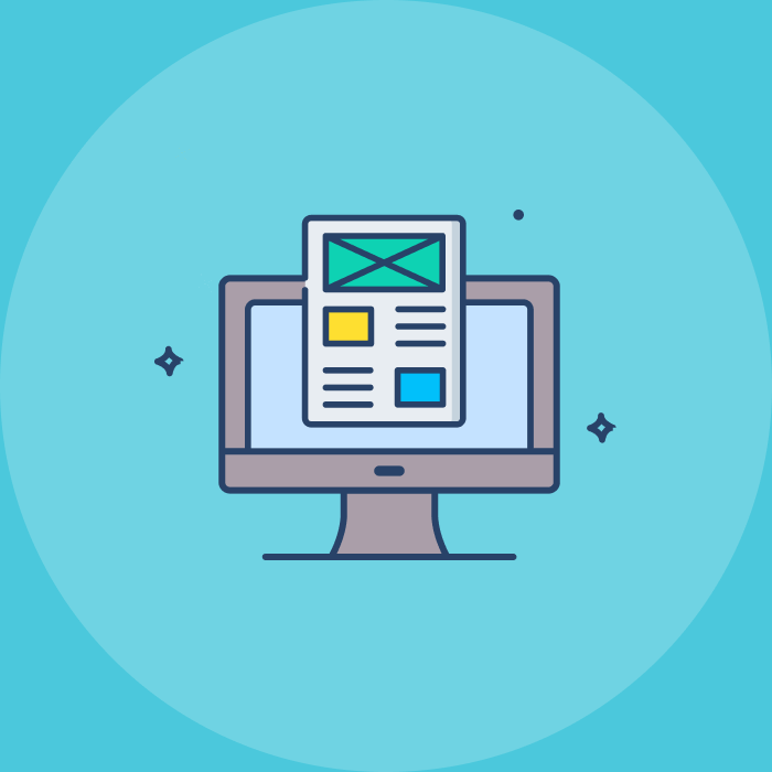Responsive website illustration
