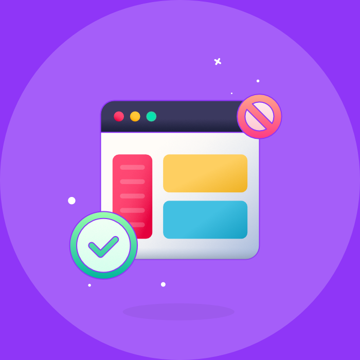 Web layout approval illustration